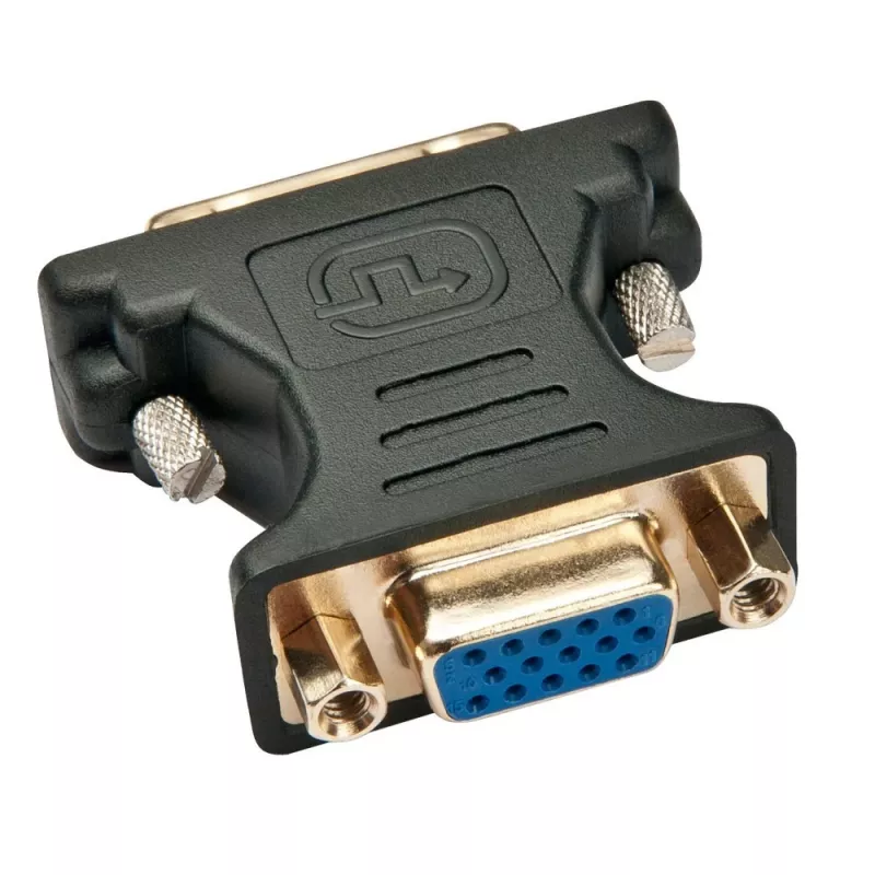 Techly DVI Isane/VGA Emane Analoogvideo Adapter Must, DVI-A, VGA, Must