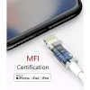 Techly laadimis- ja sünkroonimiskaabel USB-C Lightningule 1 m valge