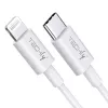 Techly laadimis- ja sünkroonimiskaabel USB-C Lightningule 1 m valge