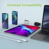 Techly laadimis- ja sünkroonimiskaabel USB-C Lightningule 1 m valge
