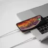 Techly laadimis- ja sünkroonimiskaabel USB-C Lightningule 1 m valge
