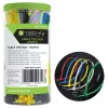 Techly ISWT-SET-CL600T kaabliside Paralleelsisendiga kaabliside Nailon Mitmevärviline 600 tk