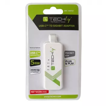 Techly IADAP USB31-ETGIGA3 võrgukaart Ethernet 5000 Mbit/s