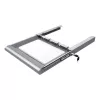 Dataflex Addit riistvara turvasahtel 622, Hõbedane, Teras, Monokroomne, 530 mm, 450 mm, 75 mm