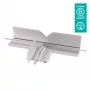 Dataflex Addit kaablikaitse - T-ühendus 462, Kaablikaitse, Hõbedane, Alumiinium, 500 kg, 2 cm, 260 mm