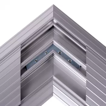 Dataflex Addit kaablikaitse - nurgaühendus 482, Hõbedane, Alumiinium, 500 kg, 2 cm, 203 mm, 305 mm