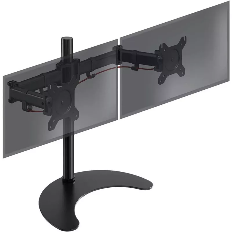 Techly lauaalus 2 monitorile 13-27 tolli alusega kõrgus 400m ICA-LCD 3410 68.6 cm (27 tolli) Must