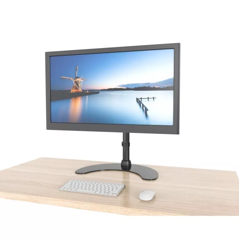 Techly lauaalus ühele monitorile 13–27 tolli, alusega, kõrgus 400 mm, ICA-LCD 3400, 68,6 cm (27 tolli), must