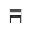 Res-Tech X1-GT RES TABLE, must, alumiinium, 13 kg, Itaalia