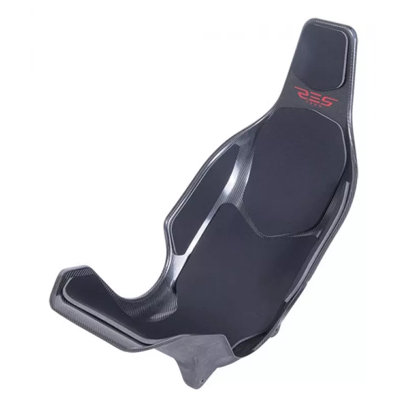 Res-Tech X1 CARBON SEAT - Must, võidusõiduiste, Must, Süsinikkiud, Neopreen