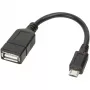 Techly USB2.0 OTG-kaabel A-emane / Micro-B-isane 0,2 m ICOC UOTG-194