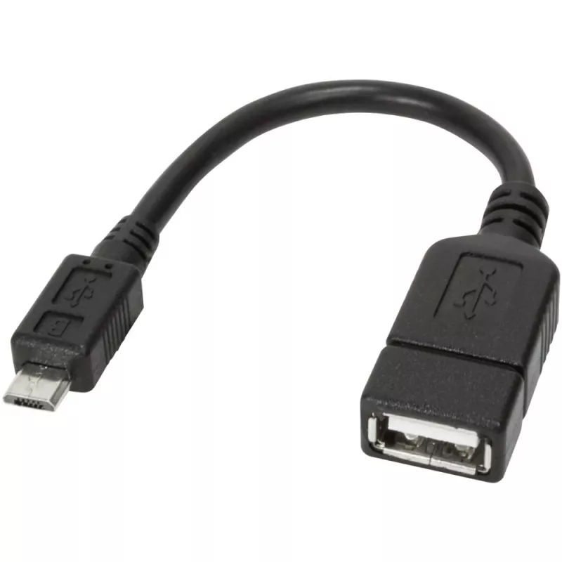 Techly USB2.0 OTG-kaabel A-emane / Micro-B-isane 0,2 m ICOC UOTG-194