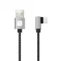 Techly ICOC MU2AC9-005-AL USB-kaabel USB 2.0 0,5 m USB A USB C Must, Hall