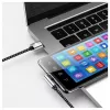 Techly ICOC MU2AC9-010-AL USB-kaabel USB 2.0 1 m USB A USB C Hall, Must