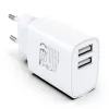 Techly IPW-USB-12W2A mobiilseadme laadija Kõrvaklapid, Kaasaskantav kõlar, Akupank, Nutitelefon, Tahvelarvuti Valge Vahelduvvool Siseruumides