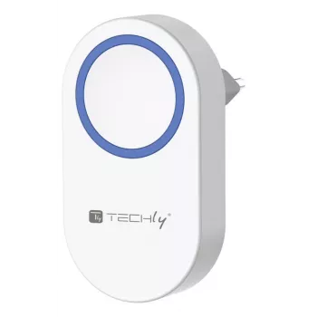 Techly I-BELL-RING05R uksekella helin Valge