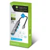 Techly IUSB32-HUB4C-3U2SLS sülearvuti dokkimisjaam/portrepiklaator Juhtmega USB 3.2 Gen 1 (3.1 Gen 1) USB-C Hall