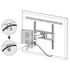 Techly 32–55-tolline täisliigutusega LED-LCD-teleri seinakinnitus, 400 x 400 mm, -15–10°, 10–90°, 180°, teras, must