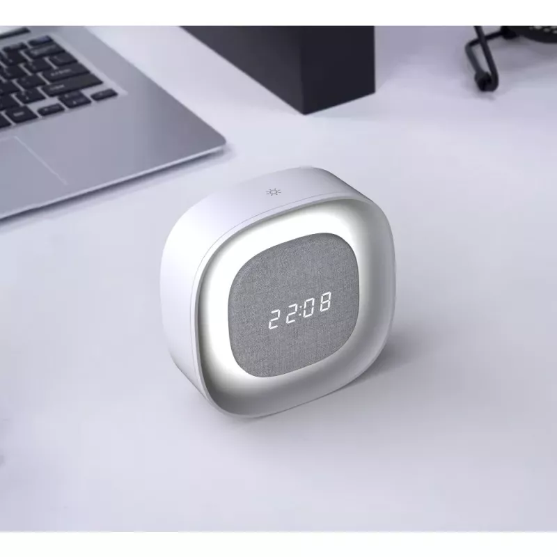 Techly IC-CLOCK-56WH äratuskell Digitaalne äratuskell Hall, Valge