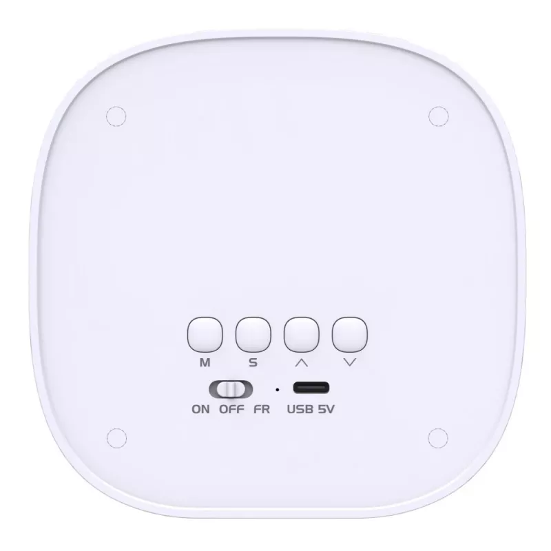 Techly IC-CLOCK-56WH äratuskell Digitaalne äratuskell Hall, Valge