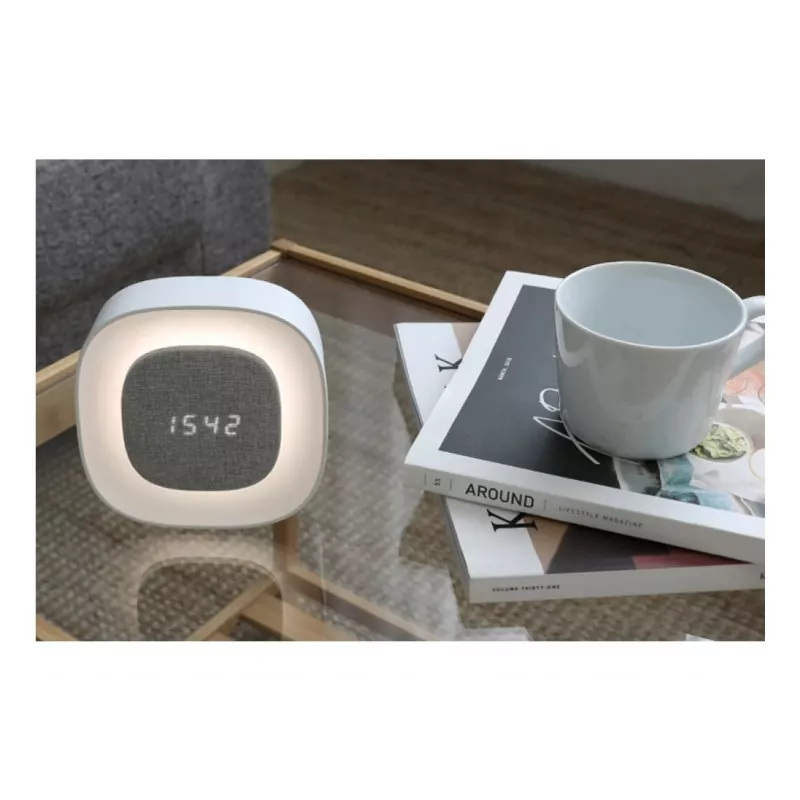 Techly IC-CLOCK-56WH äratuskell Digitaalne äratuskell Hall, Valge