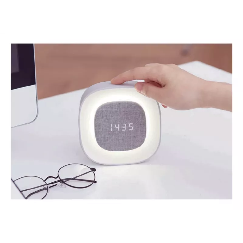 Techly IC-CLOCK-56WH äratuskell Digitaalne äratuskell Hall, Valge
