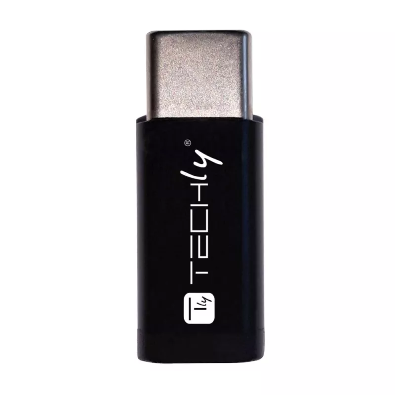 Techly IADAP USBC-MBKT kaabli soovahetusadapter Micro-USB Must