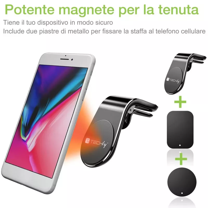 Techly I-SMART-UNIALTY hoidik Passiivhoidik Mobiiltelefon/nutitelefon Must