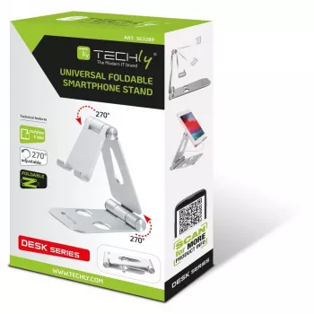 Techly I-SMART-STAND6 hoidik Passiivne hoidik Mobiiltelefon/nutitelefon Hõbedane