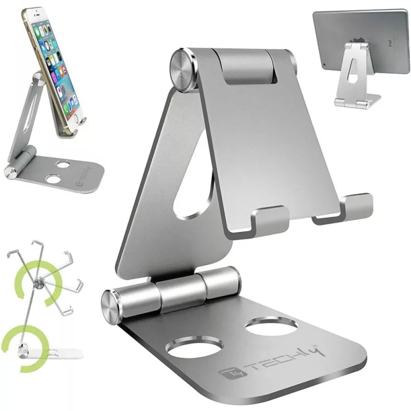 Techly I-SMART-STAND6 hoidik Passiivne hoidik Mobiiltelefon/nutitelefon Hõbedane