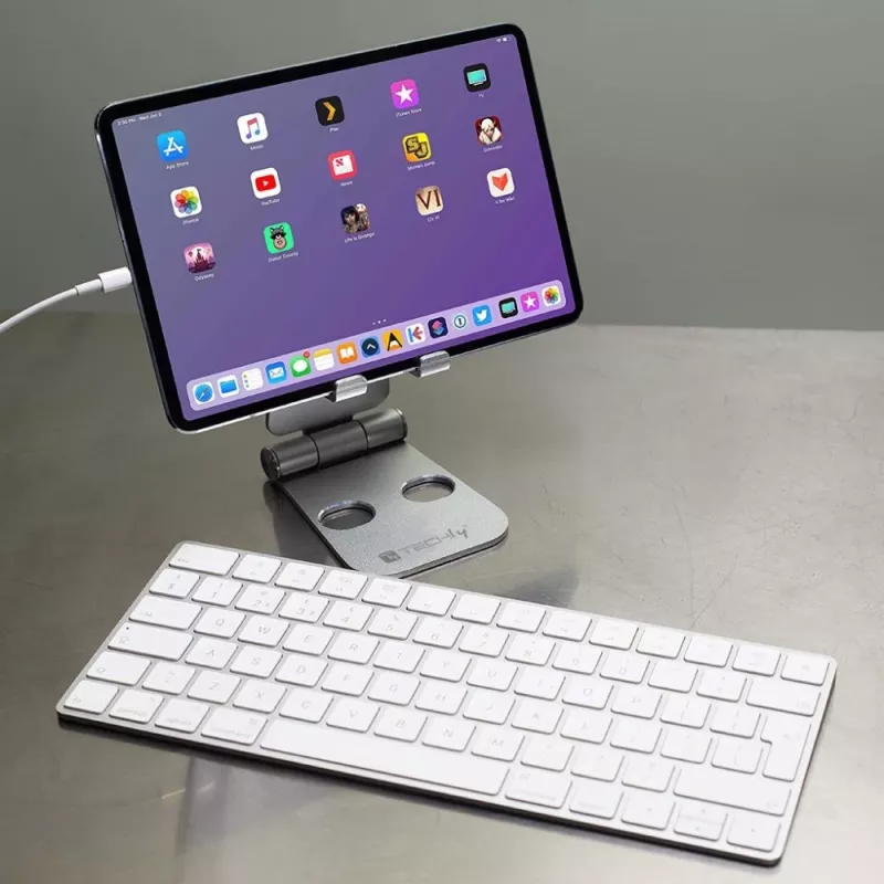 Techly I-SMART-STAND6 hoidik Passiivne hoidik Mobiiltelefon/nutitelefon Hõbedane