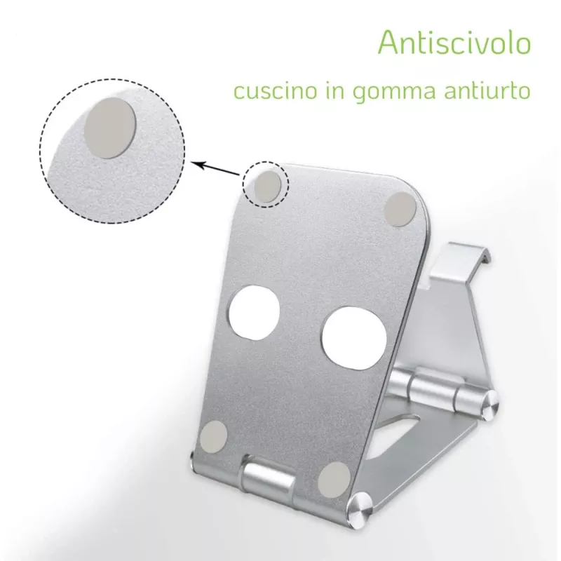 Techly I-SMART-STAND6 hoidik Passiivne hoidik Mobiiltelefon/nutitelefon Hõbedane