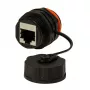 Techly IWP-MD C6A-IPPANT kaabli soovahetaja RJ45 Must