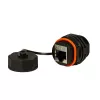 Techly IWP-MD C6A-IPPANT kaabli soovahetaja RJ45 Must