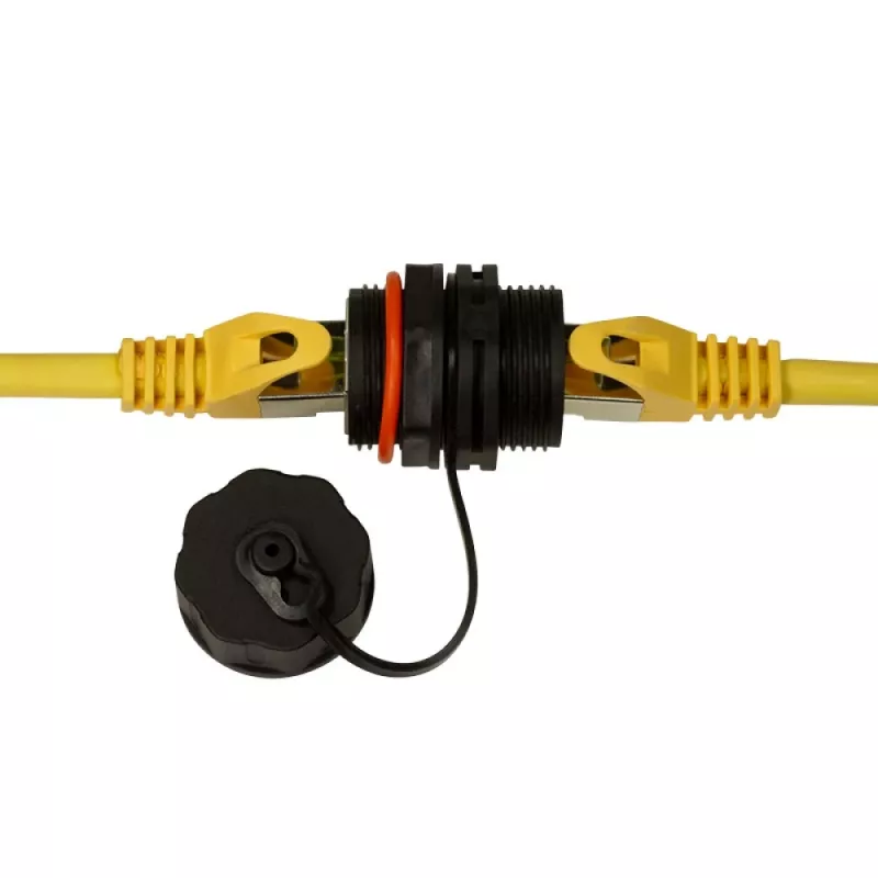 Techly IWP-MD C6A-IPPANT kaabli soovahetaja RJ45 Must