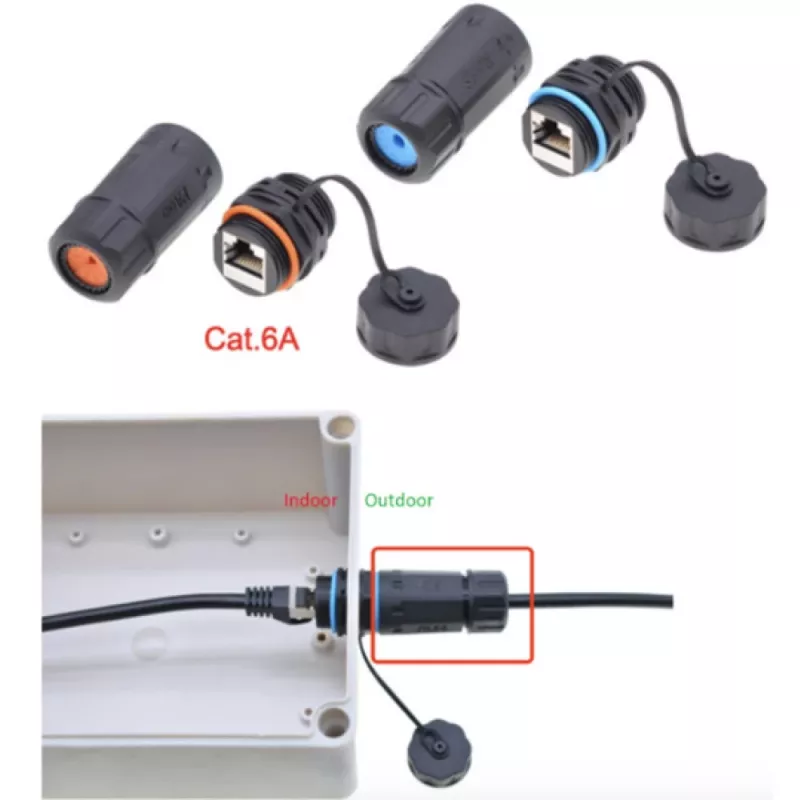 Techly IWP-MD C6A-IPPANT kaabli soovahetaja RJ45 Must