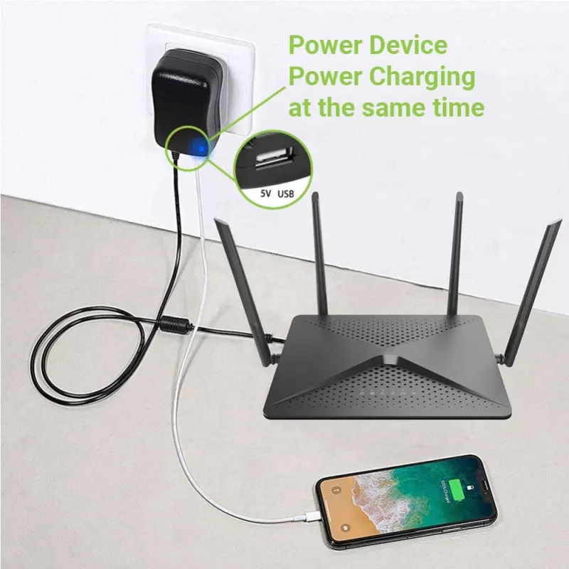 Techly IPW-NTS1000G2 toiteadapter/inverter Siseruumidesse 12 W Must