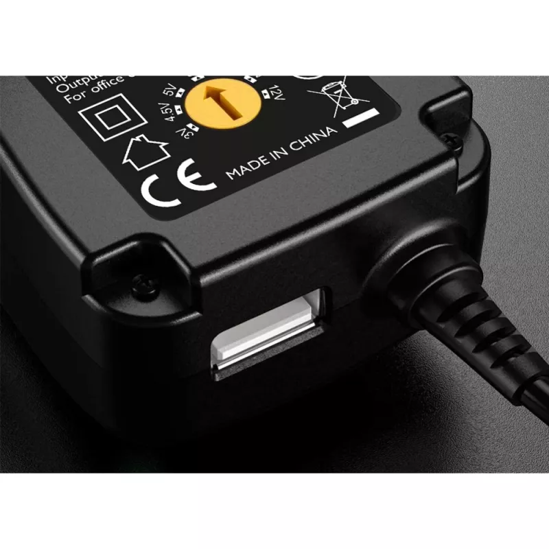 Techly IPW-NTS1000G2 toiteadapter/inverter Siseruumidesse 12 W Must