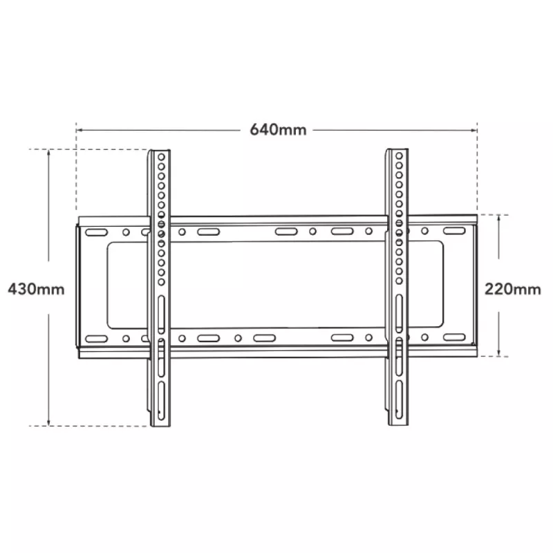 Techly ICA-PLB 262L TV-kinnitus/statiiv 177,8 cm (70 tolli) Must