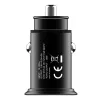 Techly Mini autolaadija 2 porti USB-A Quick Charge 3.0 36W mustas metallis