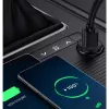 Techly Mini autolaadija 2 porti USB-A Quick Charge 3.0 36W mustas metallis