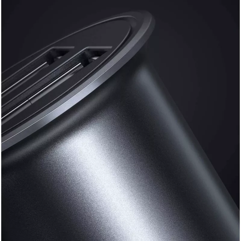 Techly Mini autolaadija 2 porti USB-A Quick Charge 3.0 36W mustas metallis