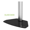Techly põrandastatiiv teleritele 32 inch kuni 65 inch, 165,1 cm (65 inch), 400 x 200 mm, 600 x 400 mm, 90°, Alumiinium, Must, Hõbedane