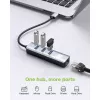 Techly IDATA USB-ETGIGA3AA sülearvuti dokkimisjaam/portide paljundaja Juhtmega USB 3.2 Gen 1 (3.1 Gen 1) Type-A Must, Hõbedane