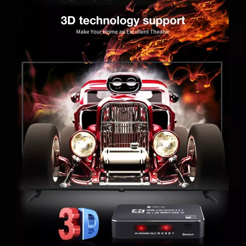 Techly IDATA HDMI2-4K5160B videolüliti HDMI