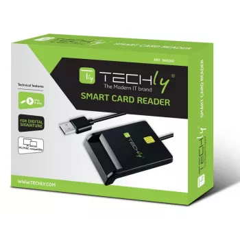 Techly I-CARD CAM-USB2TY2 nutikaardilugeja siseruumidesse USB USB Type-A Must