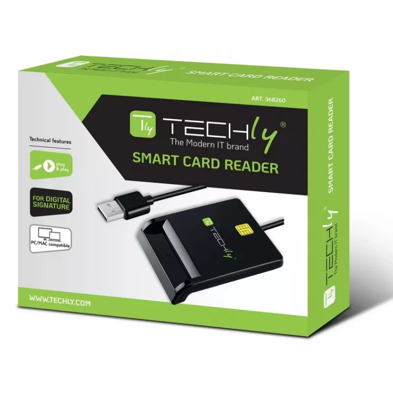 Techly I-CARD CAM-USB2TY2 nutikaardilugeja siseruumidesse USB USB Type-A Must