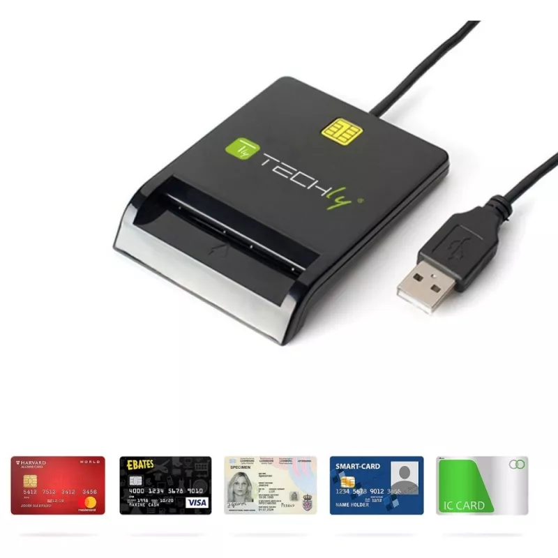Techly I-CARD CAM-USB2TY2 nutikaardilugeja siseruumidesse USB USB Type-A Must