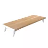 Techly ICA-MS 389 monitori kinnitus / alus Laud Valge, Puit