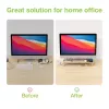 Techly ICA-MS 389 monitori kinnitus / alus Laud Valge, Puit